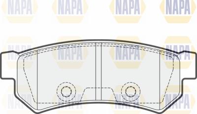 NAPA PBP7209 - Kit de plaquettes de frein, frein à disque cwaw.fr