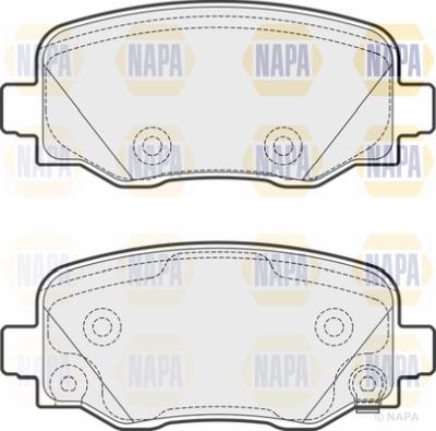 NAPA PBP7201 - Kit de plaquettes de frein, frein à disque cwaw.fr