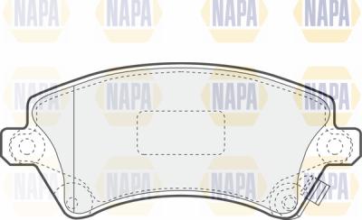 NAPA PBP7214 - Kit de plaquettes de frein, frein à disque cwaw.fr