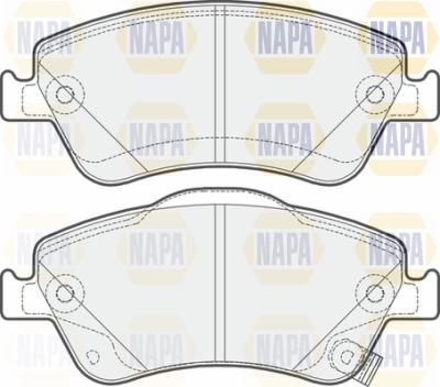 NAPA PBP7216 - Kit de plaquettes de frein, frein à disque cwaw.fr