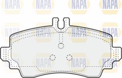 NAPA PBP7289 - Kit de plaquettes de frein, frein à disque cwaw.fr