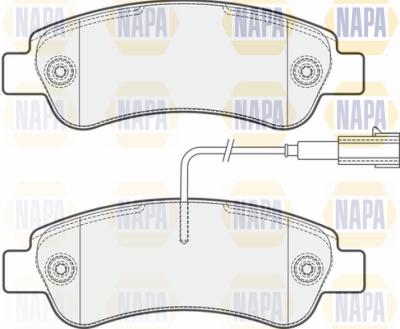 NAPA PBP7282 - Kit de plaquettes de frein, frein à disque cwaw.fr