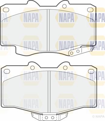 NAPA PBP7234 - Kit de plaquettes de frein, frein à disque cwaw.fr