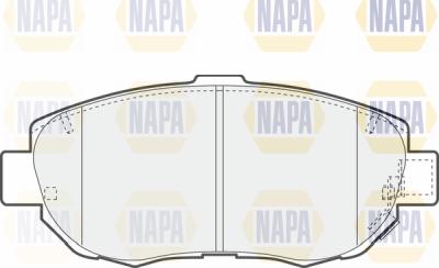 NAPA PBP7228 - Kit de plaquettes de frein, frein à disque cwaw.fr