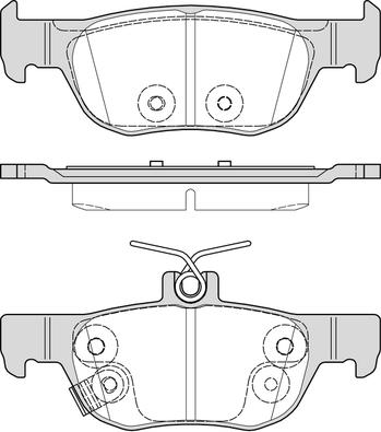 NAPA PBP7794 - Kit de plaquettes de frein, frein à disque cwaw.fr