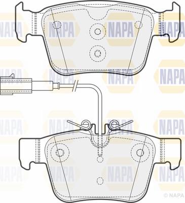 NAPA PBP7708 - Kit de plaquettes de frein, frein à disque cwaw.fr