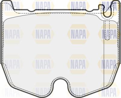 NAPA PBP7714 - Kit de plaquettes de frein, frein à disque cwaw.fr