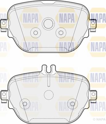 NAPA PBP7710 - Kit de plaquettes de frein, frein à disque cwaw.fr