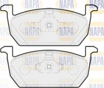 NAPA PBP7736 - Kit de plaquettes de frein, frein à disque cwaw.fr