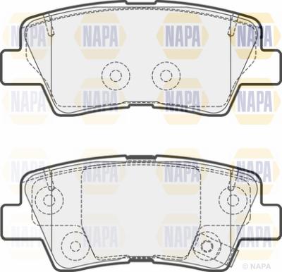 NAPA PBP7733 - Kit de plaquettes de frein, frein à disque cwaw.fr