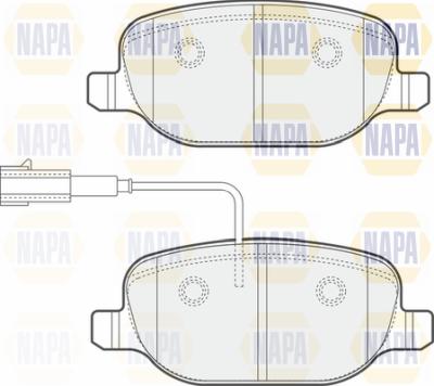 NAPA PBP7725 - Kit de plaquettes de frein, frein à disque cwaw.fr