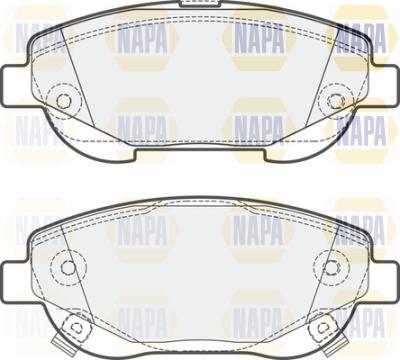 NAPA PBP7726 - Kit de plaquettes de frein, frein à disque cwaw.fr