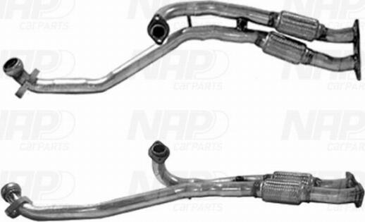 NAP carPARTS CAF10204 - Tuyau d'échappement cwaw.fr