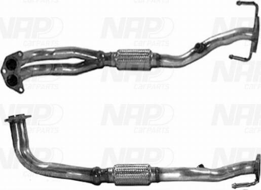 NAP carPARTS CAF10201 - Tuyau d'échappement cwaw.fr