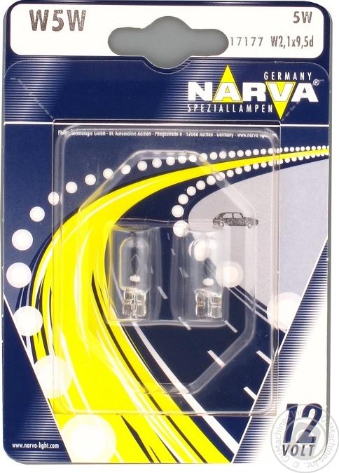 Narva 17177B2 - Ampoule, feu clignotant / feu-position avant cwaw.fr