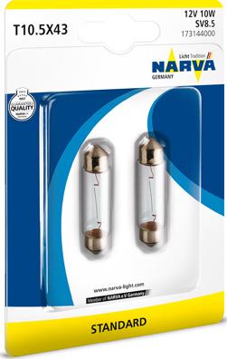 Narva 173144000 - Ampoule, feu éclaireur de plaque cwaw.fr