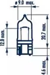 Narva 70717 - Ampoule, éclairage d'entrée cwaw.fr