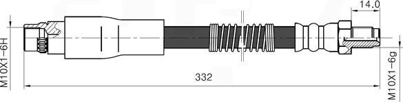 NATIONAL NBH6019 - Flexible de frein cwaw.fr