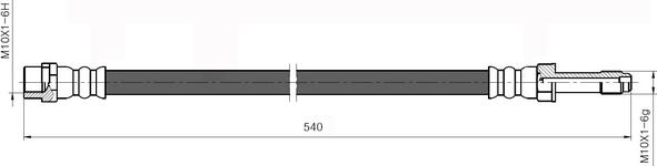 NATIONAL NBH6086 - Flexible de frein cwaw.fr