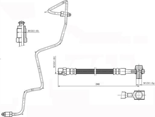 NATIONAL NBH6081 - Flexible de frein cwaw.fr