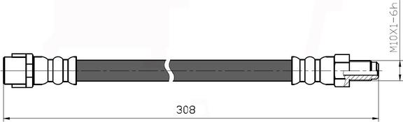 NATIONAL NBH6087 - Flexible de frein cwaw.fr