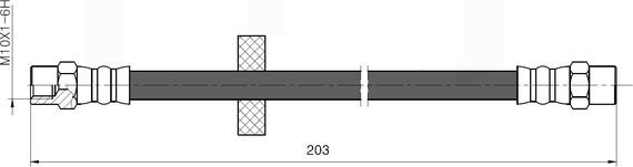 NATIONAL NBH6033 - Flexible de frein cwaw.fr