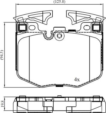 ATE LD4897 - Kit de plaquettes de frein, frein à disque cwaw.fr