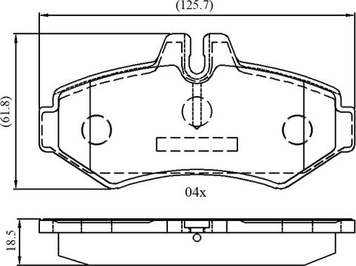 NATIONAL NP3058 - Kit de plaquettes de frein, frein à disque cwaw.fr