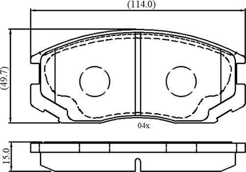 BOSCH 0 986 AB2 560 - Kit de plaquettes de frein, frein à disque cwaw.fr