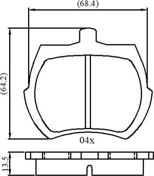 BENDIX 571212 - Kit de plaquettes de frein, frein à disque cwaw.fr