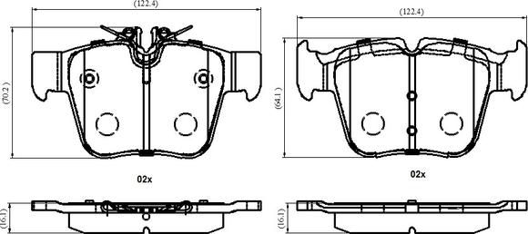 NATIONAL NP3031 - Kit de plaquettes de frein, frein à disque cwaw.fr