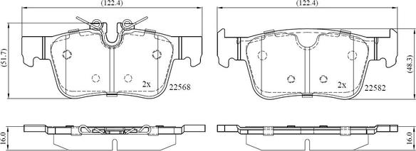 NATIONAL NP3101 - Kit de plaquettes de frein, frein à disque cwaw.fr