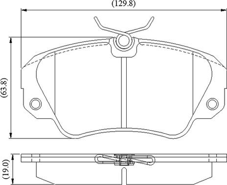 NATIONAL NP3116 - Kit de plaquettes de frein, frein à disque cwaw.fr