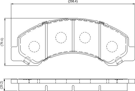 NATIONAL NP3110 - Kit de plaquettes de frein, frein à disque cwaw.fr