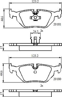 NATIONAL NP3113 - Kit de plaquettes de frein, frein à disque cwaw.fr