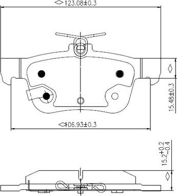 NATIONAL NP2997 - Kit de plaquettes de frein, frein à disque cwaw.fr