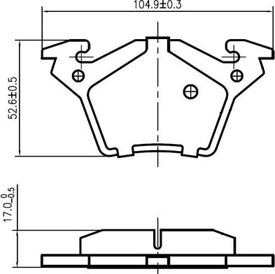 NATIONAL NP2985 - Kit de plaquettes de frein, frein à disque cwaw.fr