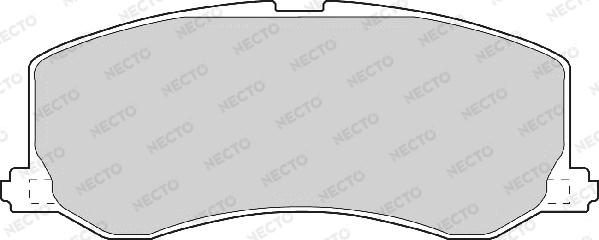 Necto FD906A - Kit de plaquettes de frein, frein à disque cwaw.fr