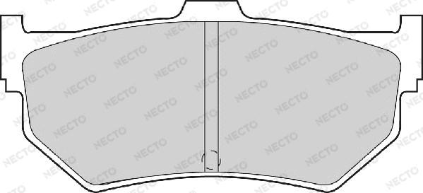 Necto FD900A - Kit de plaquettes de frein, frein à disque cwaw.fr