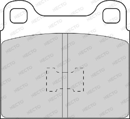 Necto FD449A - Kit de plaquettes de frein, frein à disque cwaw.fr