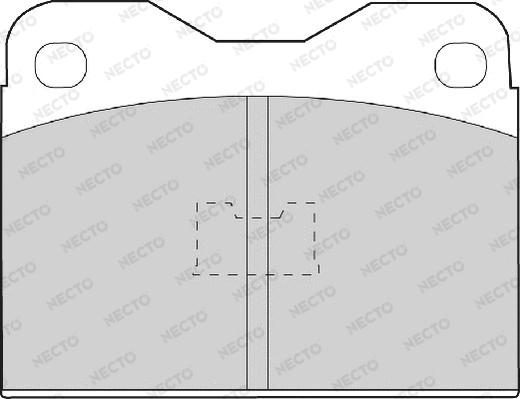 Necto FD446A - Kit de plaquettes de frein, frein à disque cwaw.fr