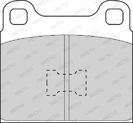 Necto FD451A - Kit de plaquettes de frein, frein à disque cwaw.fr