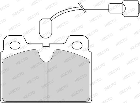 Necto FD4626A - Kit de plaquettes de frein, frein à disque cwaw.fr