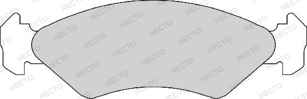 Necto FD409A - Kit de plaquettes de frein, frein à disque cwaw.fr