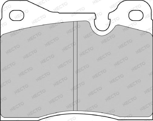 Necto FD4034A - Kit de plaquettes de frein, frein à disque cwaw.fr