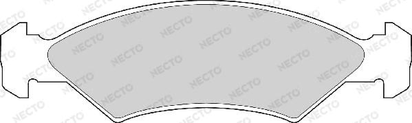 Necto FD403A - Kit de plaquettes de frein, frein à disque cwaw.fr