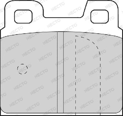 Necto FD4077A - Kit de plaquettes de frein, frein à disque cwaw.fr