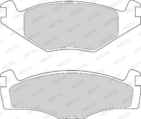 Necto FD4154A - Kit de plaquettes de frein, frein à disque cwaw.fr