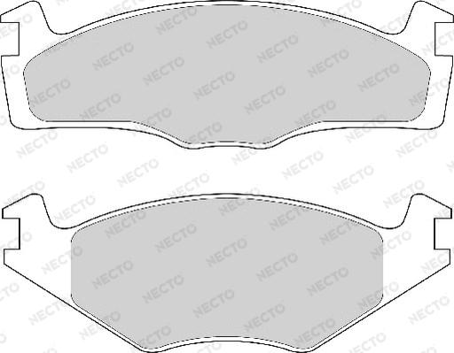 Necto FD4151A - Kit de plaquettes de frein, frein à disque cwaw.fr