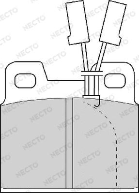 Necto FD4158A - Kit de plaquettes de frein, frein à disque cwaw.fr